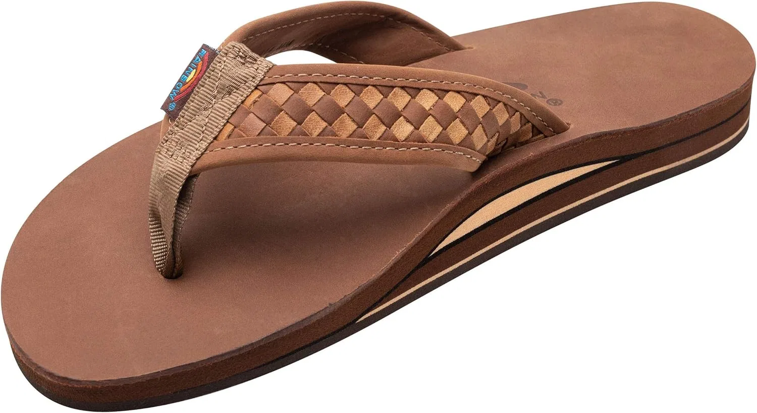 Сандалии двухслойные Rainbow, красное дерево Rainbow Sandals