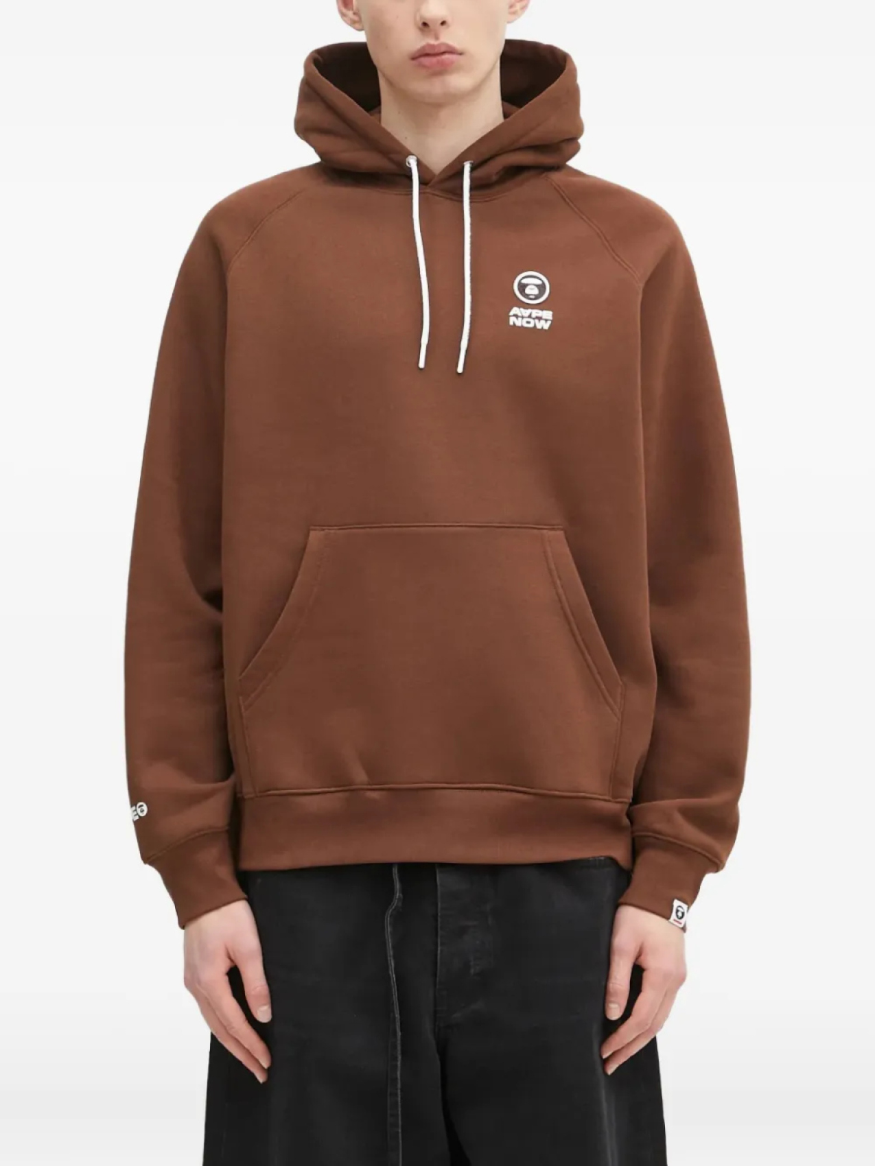 

Толстовка AAPE BY *A BATHING APE с вышитым логотипом, коричневый