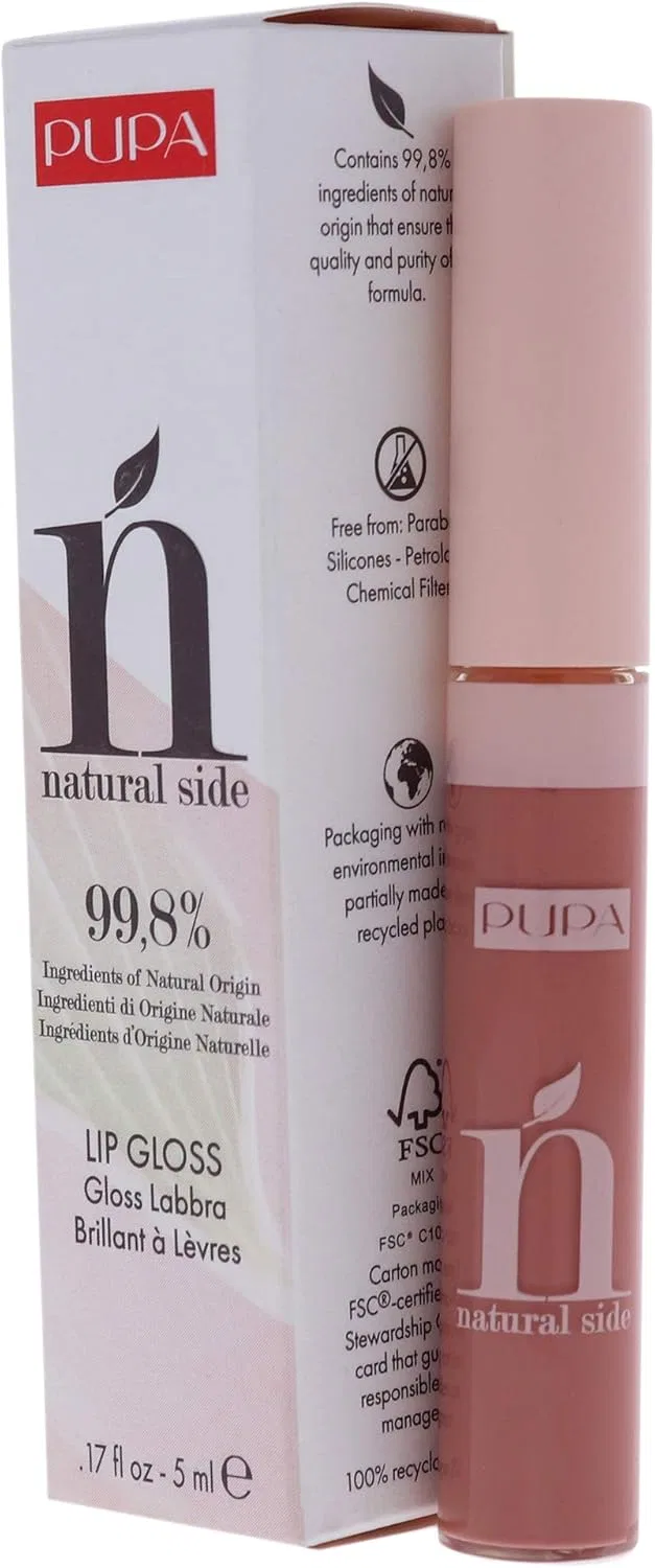 Блеск для губ Pupa Milano Natural Side Lip Gloss, оттенок 002 Majestic Nude, 4,8 г — фото 4