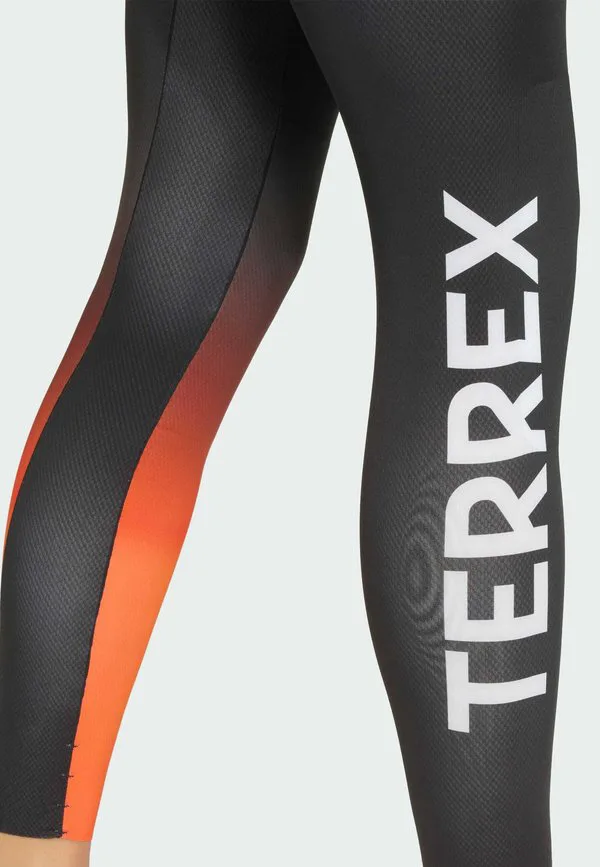 Гоночные тайтсы terrex xperior Adidas Sportswear, Semi Impact Orange Black Grey Six — фото 3