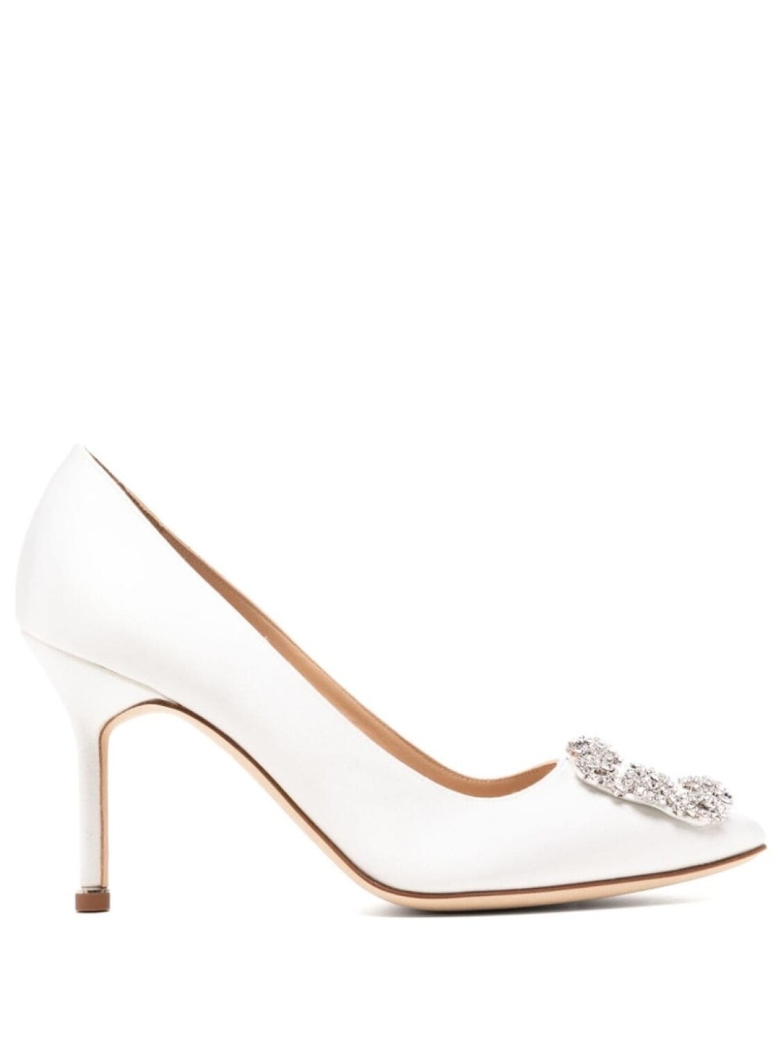 

Manolo Blahnik атласные туфли Hangisi 90 мм, белый