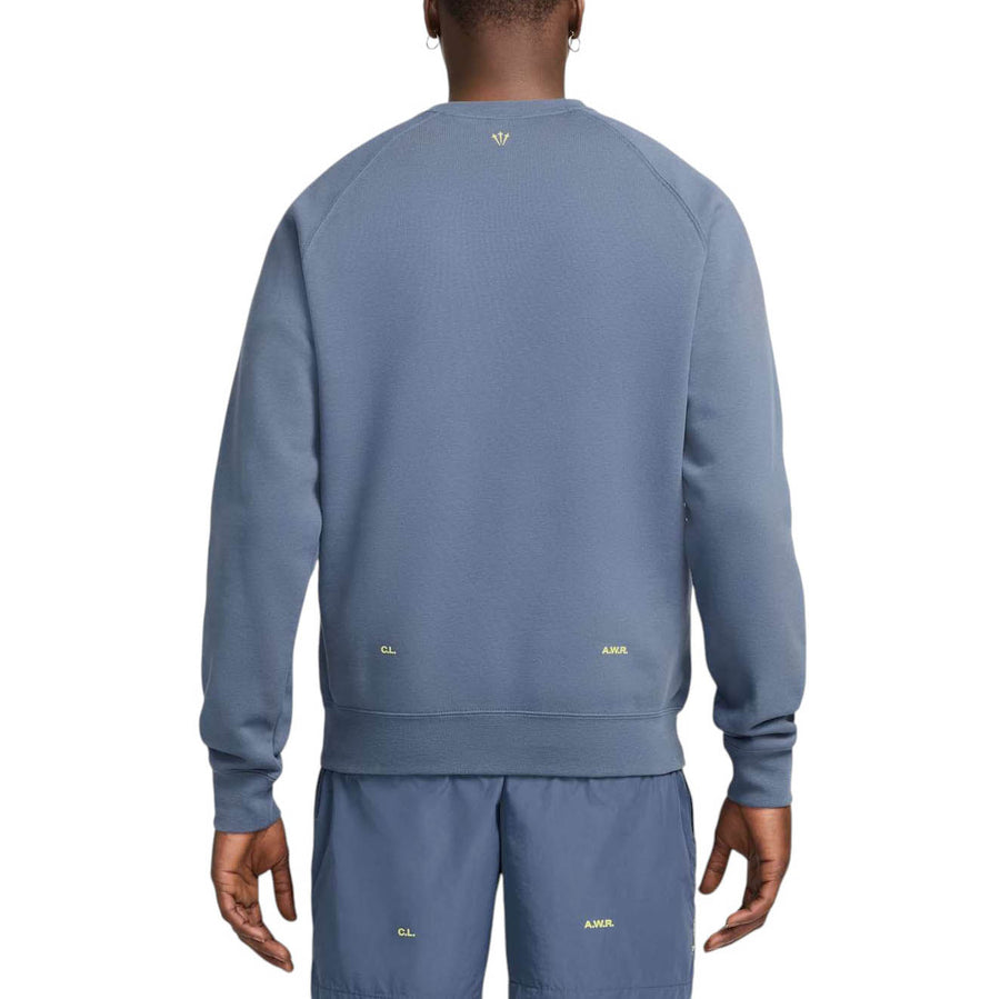 Свитер Nike x NOCTA Fleece CS Crew Sweatshirt 'Diffused Blue', синий — фото 2