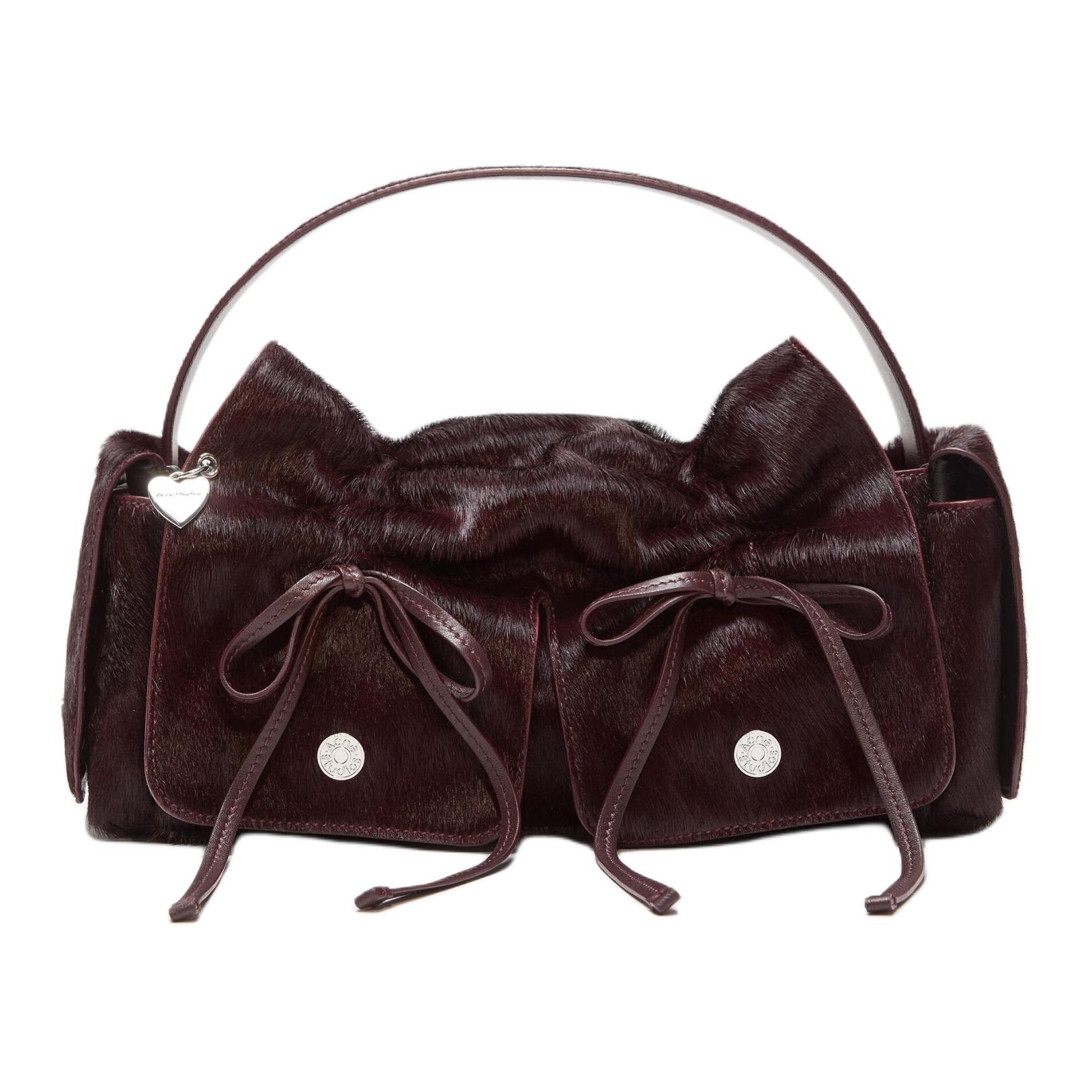 

Acne Studios Женская сумка из коровьей кожи красно-коричневого цвета