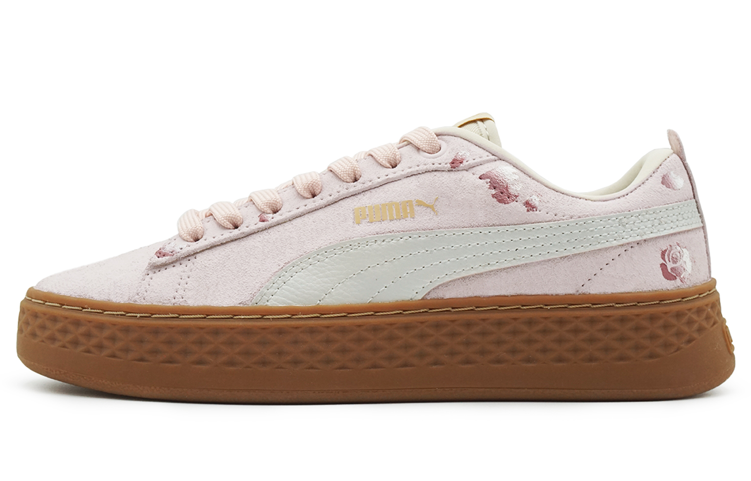 

Кроссовки Puma Smash Platform Skateboarding Shoes Women's Low-top Pink/white, розовый