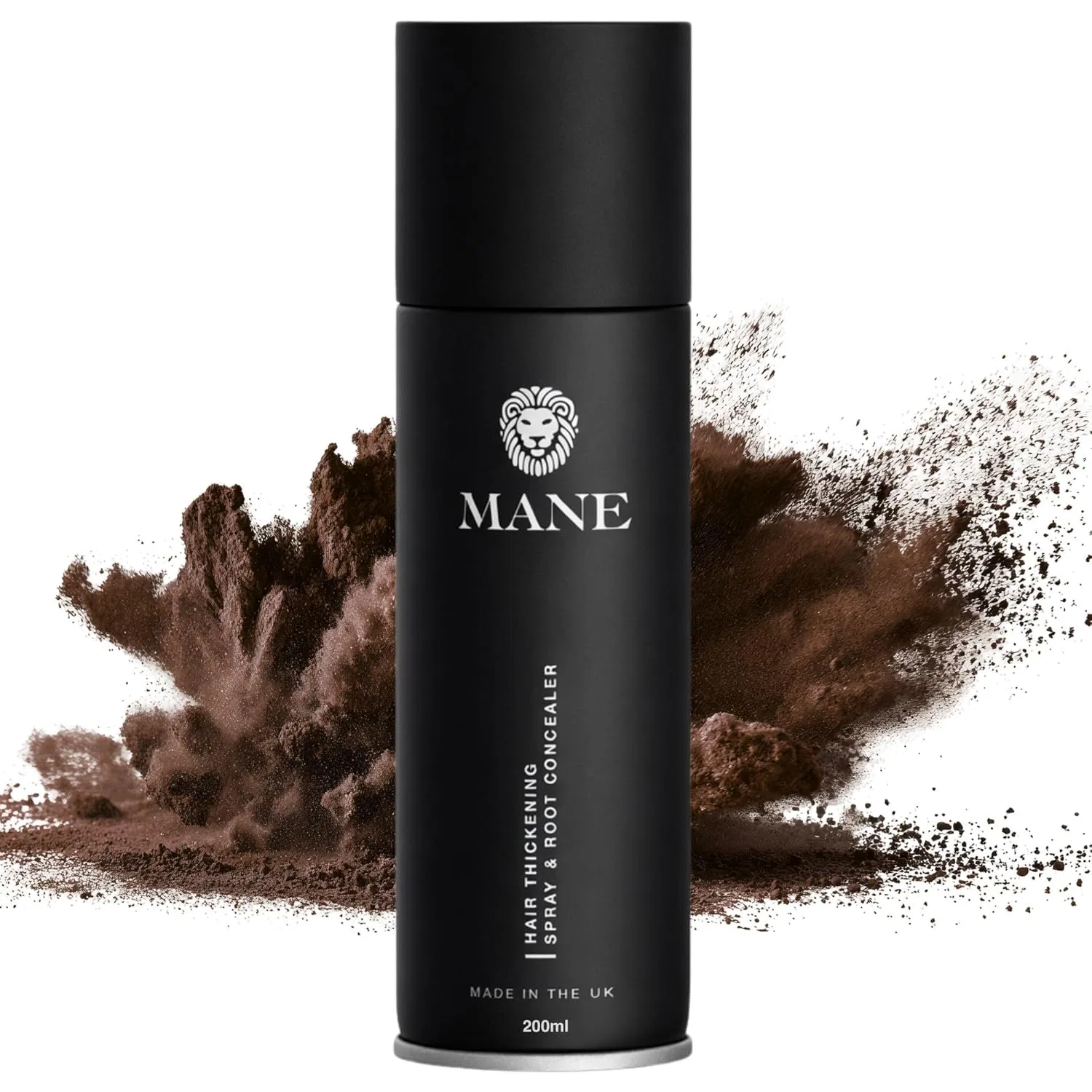Спрей для утолщения волос Mane UK с эффектом блеска Mane, Dark Brown