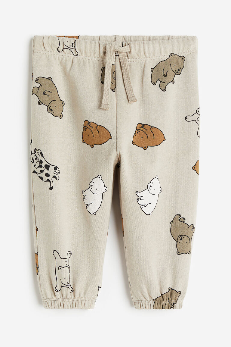 

Хлопковые джоггеры H&M, бежевый
