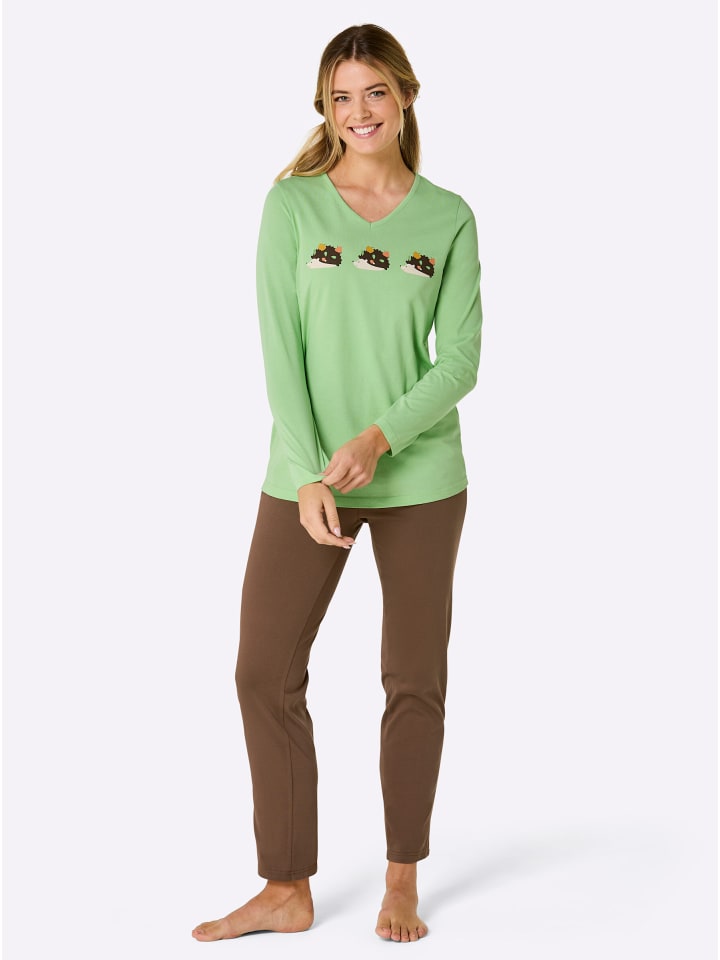 

WITT WEIDEN Пижама с принтом в коричневых тонах (красный + кремовый)