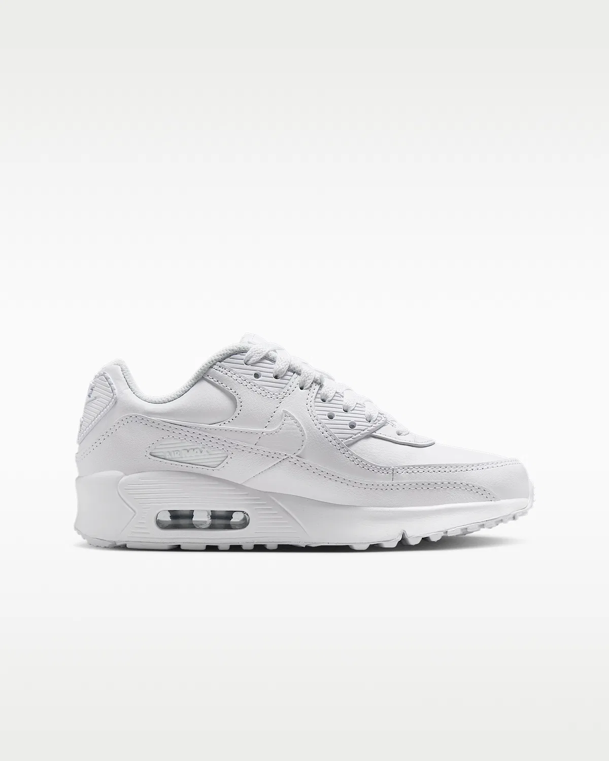 Детские кроссовки Nike Air Max 90 LTR, White/Metallic Silver/White/White — фото 3