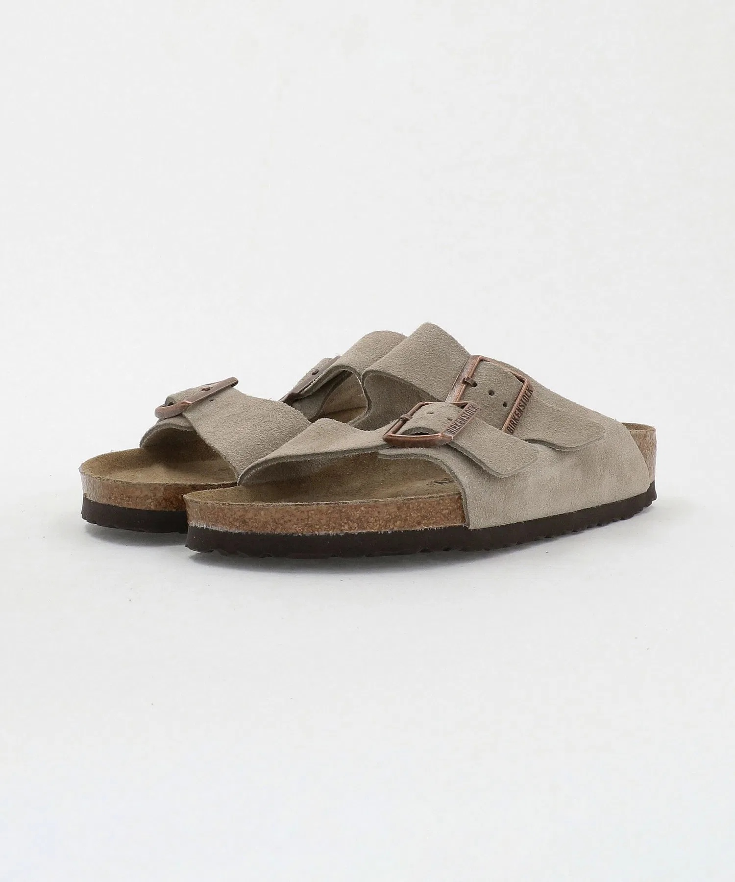 Мужские сандалии BIRKENSTOCK Arizona из замши бежевые — фото 2