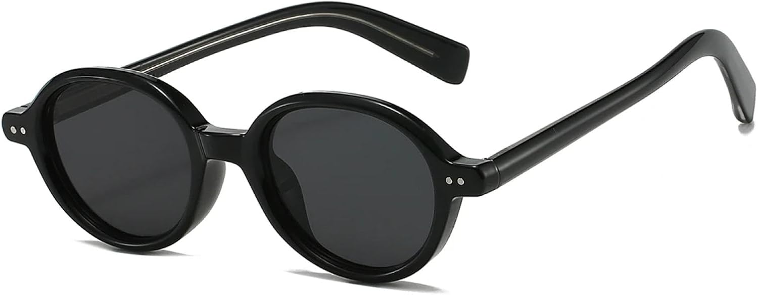 

Солнцезащитные очки с защитой от УФ-излучения UV400 | Овальные, для мужчин и женщин | Линзы конфетных цветов, для занятий спортом на открытом воздухе и вождения DSVIGF, Black-black