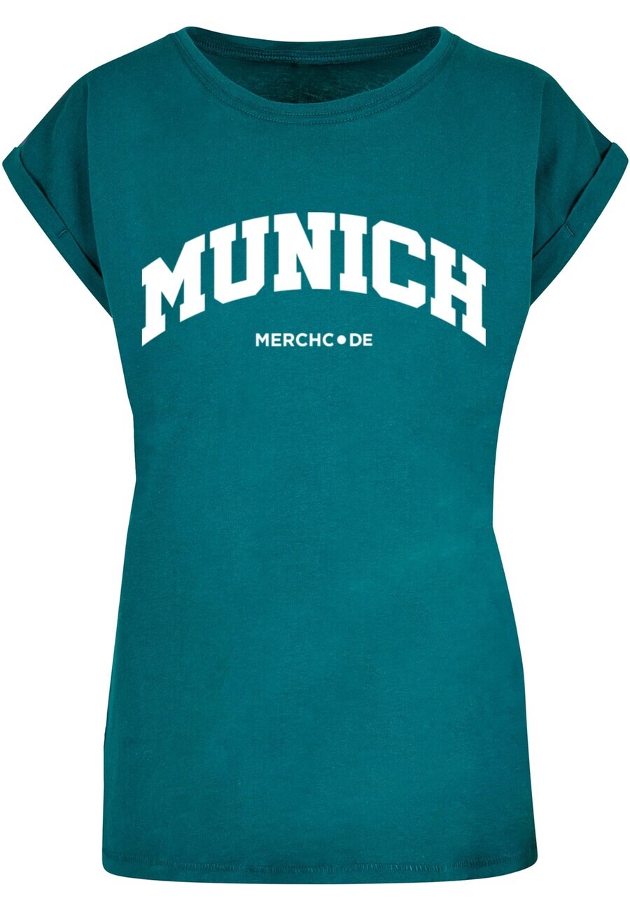 

Футболка Merchcode MUNICH, цвет Petrol