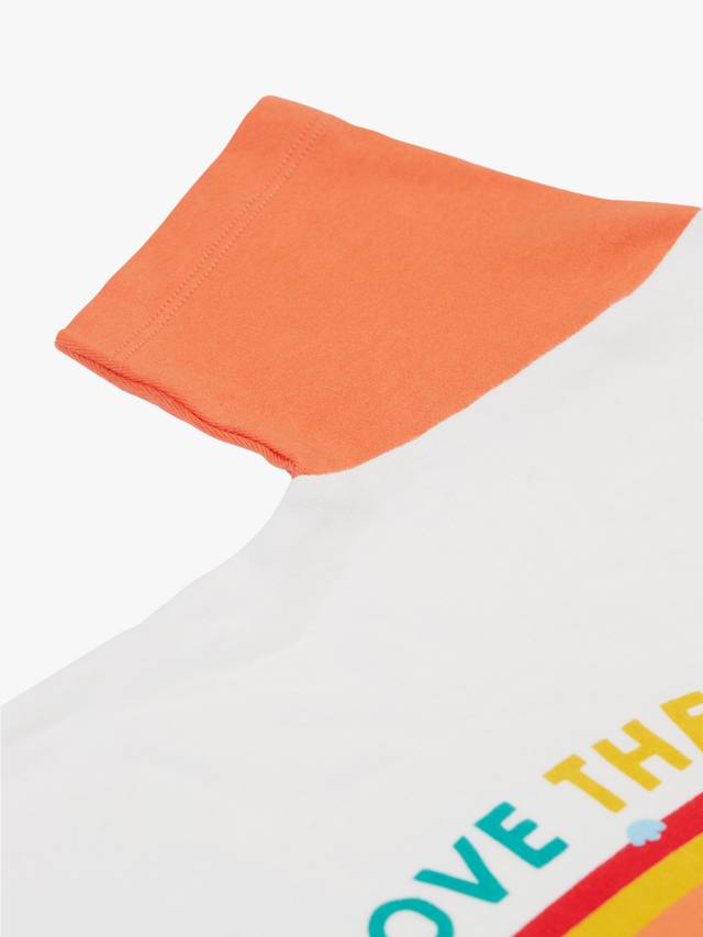 Детская футболка из органического хлопка towan со слоганом Frugi, белый/разноцветный — фото 4