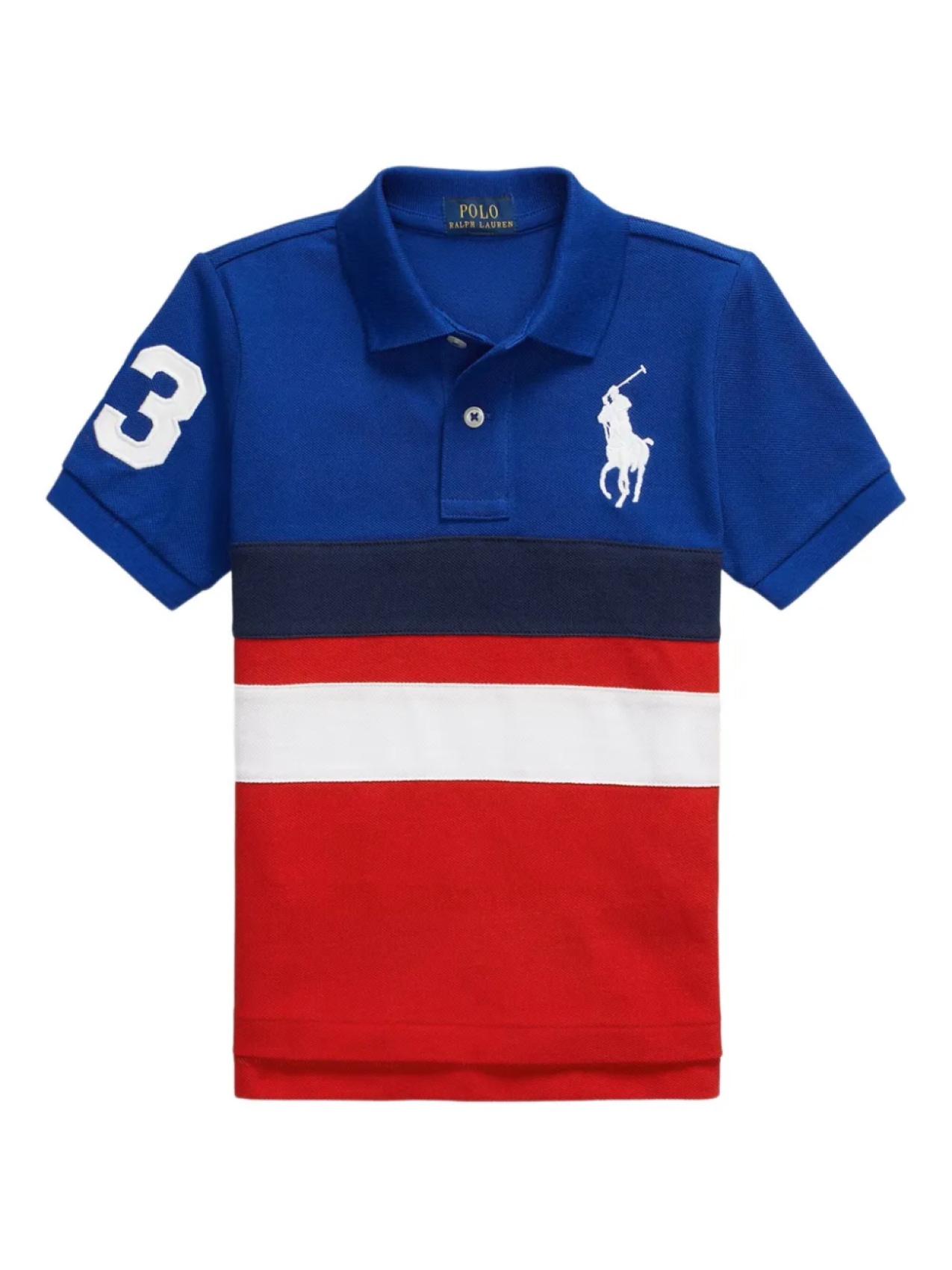 

POLO RALPH LAUREN KIDS рубашка поло с вышитым логотипом, синий
