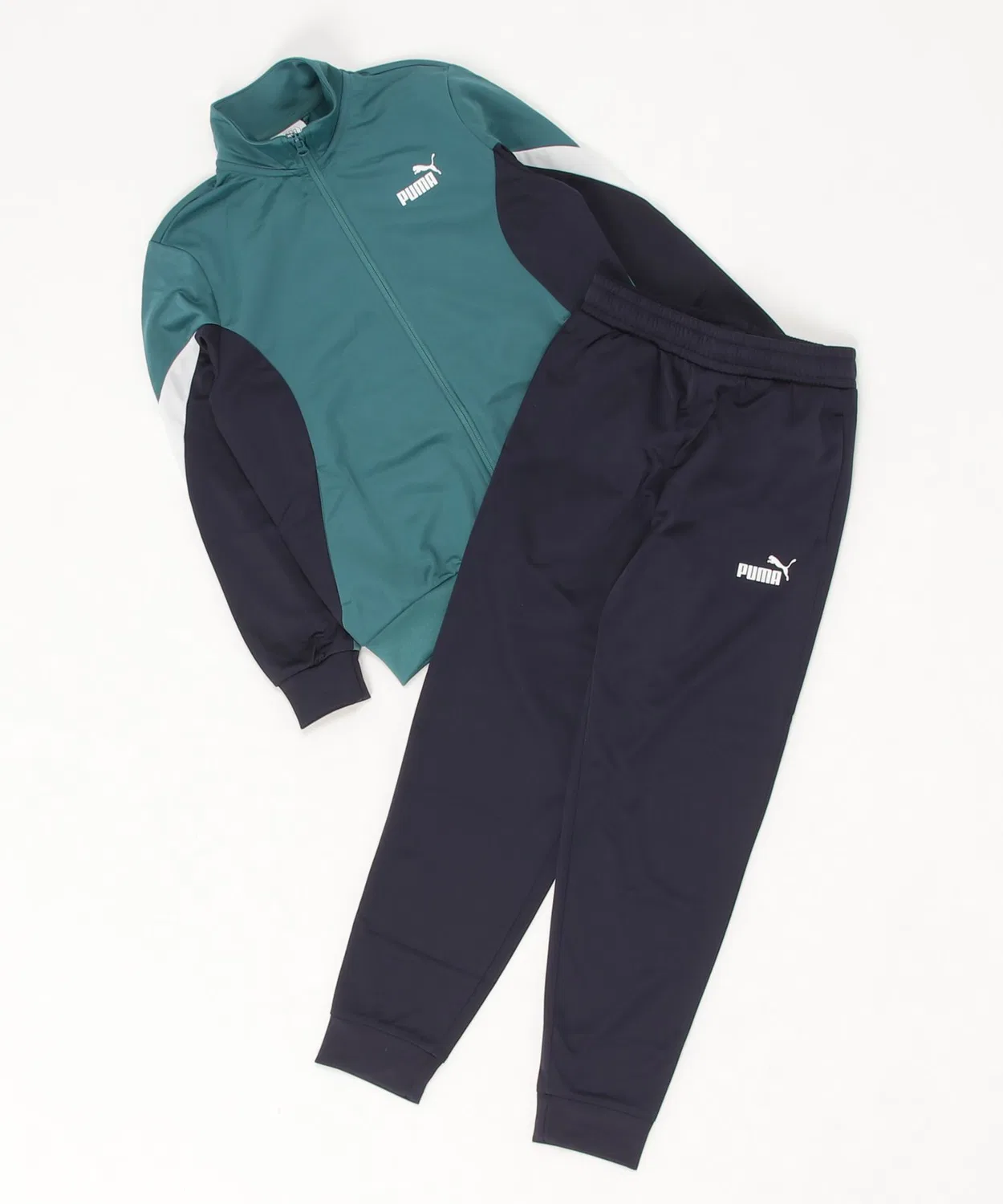 Костюм спортивный PUMA ESS BLOCK полиэстеровый зеленый