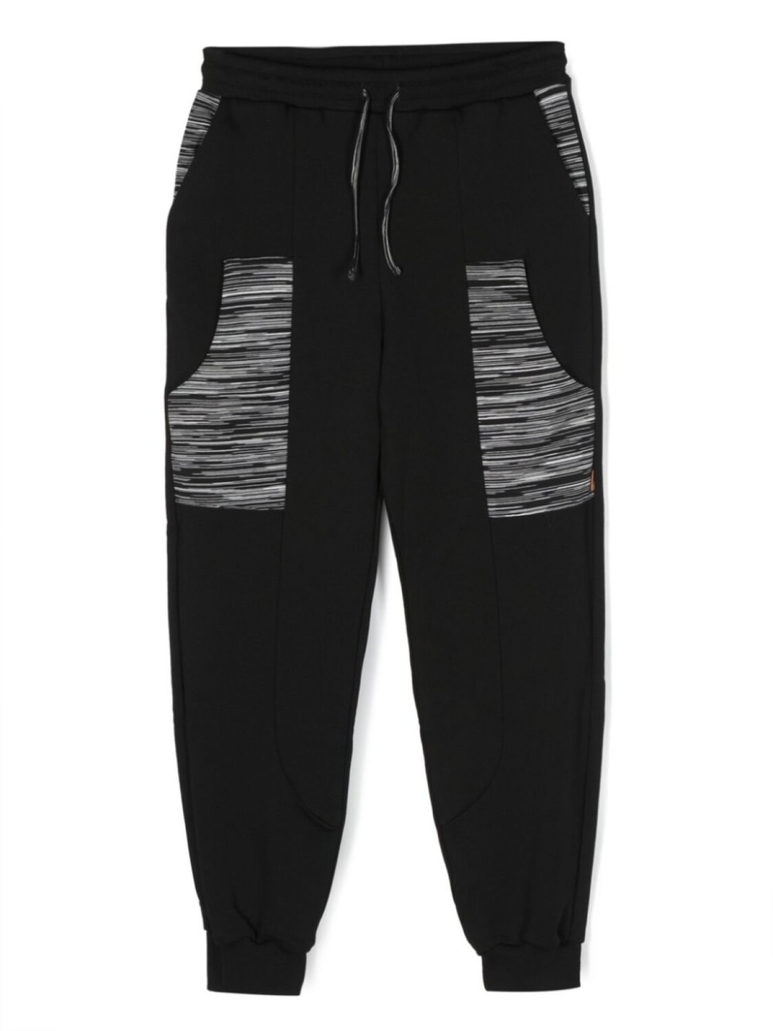 

Missoni Kids спортивные брюки в полоску, черный