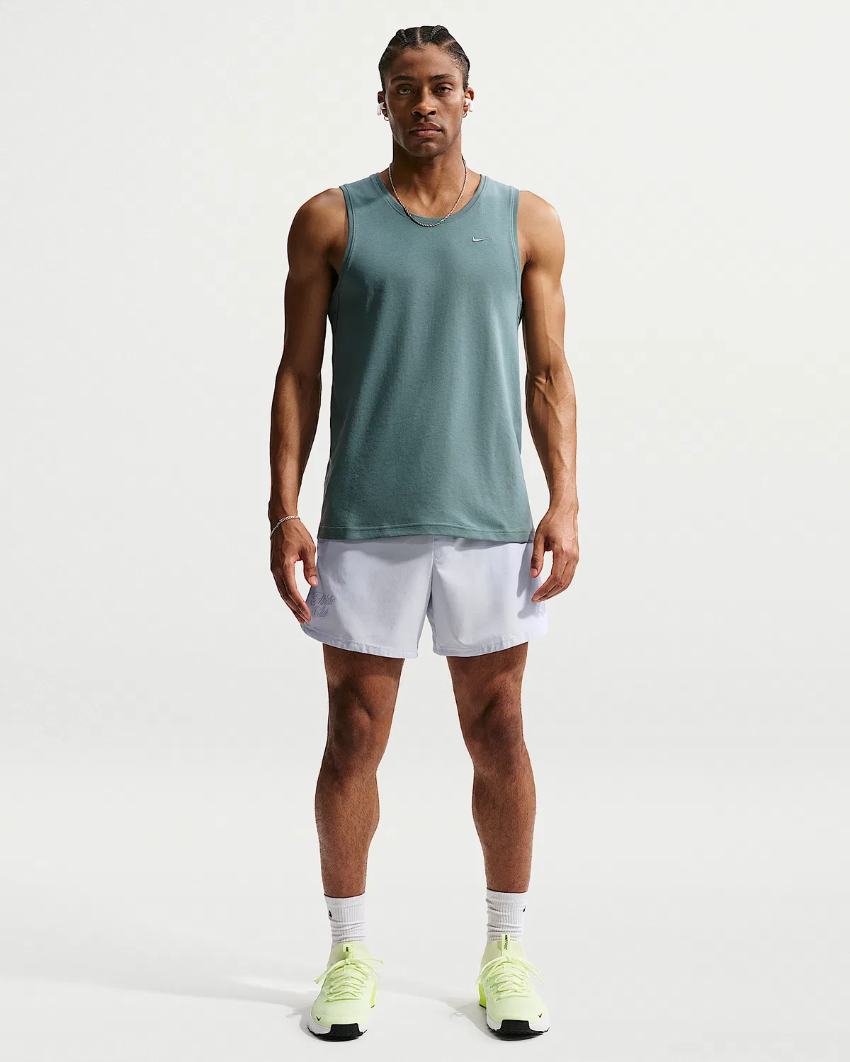 Мужской тренировочный топ Nike Dri-FIT Versatile Tank Primary, Mineral Slate/Mineral Slate — фото 4