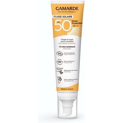 

Солнцезащитный флюид высокой защиты Spf50 Organic 100 мл, Gamarde