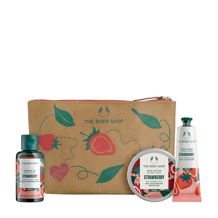 

Подарочный набор для ухода за телом Nourish & Flourish Strawberry Body Care Vegan The Body Shop