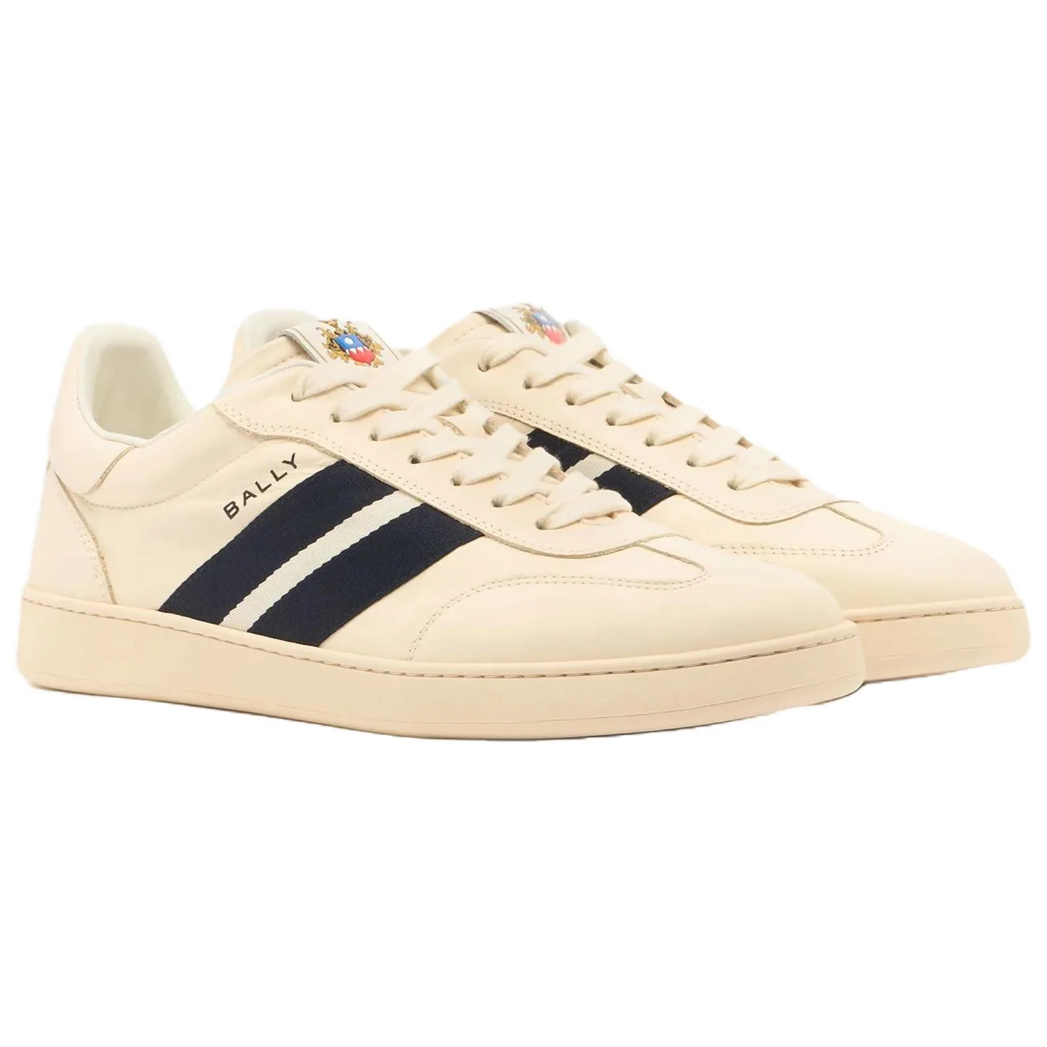 BALLY Кроссовки для скейтбординга Retro Crest Low Top мужские Ecru — фото 3