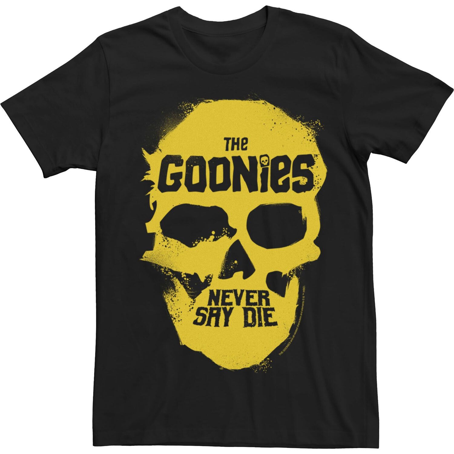 

Мужская футболка Goonies Never Say Die Skull с цитатой из фильма Licensed Character