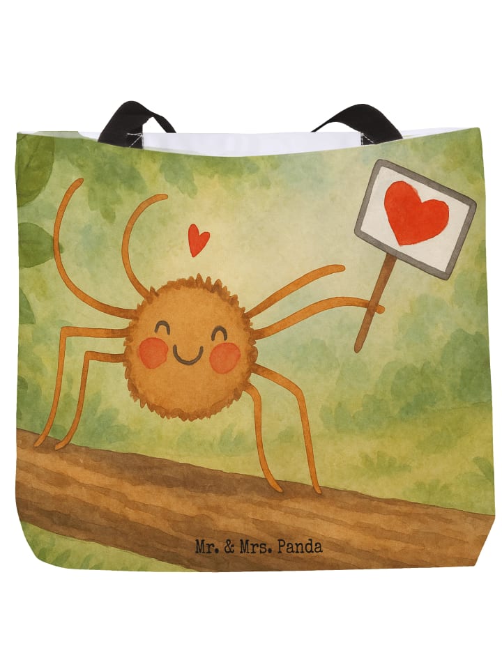 

Mr. & Mrs. Panda Сумка-шоппер с мотивационным рисунком «Паук Агата» без буквы S... белого цвета