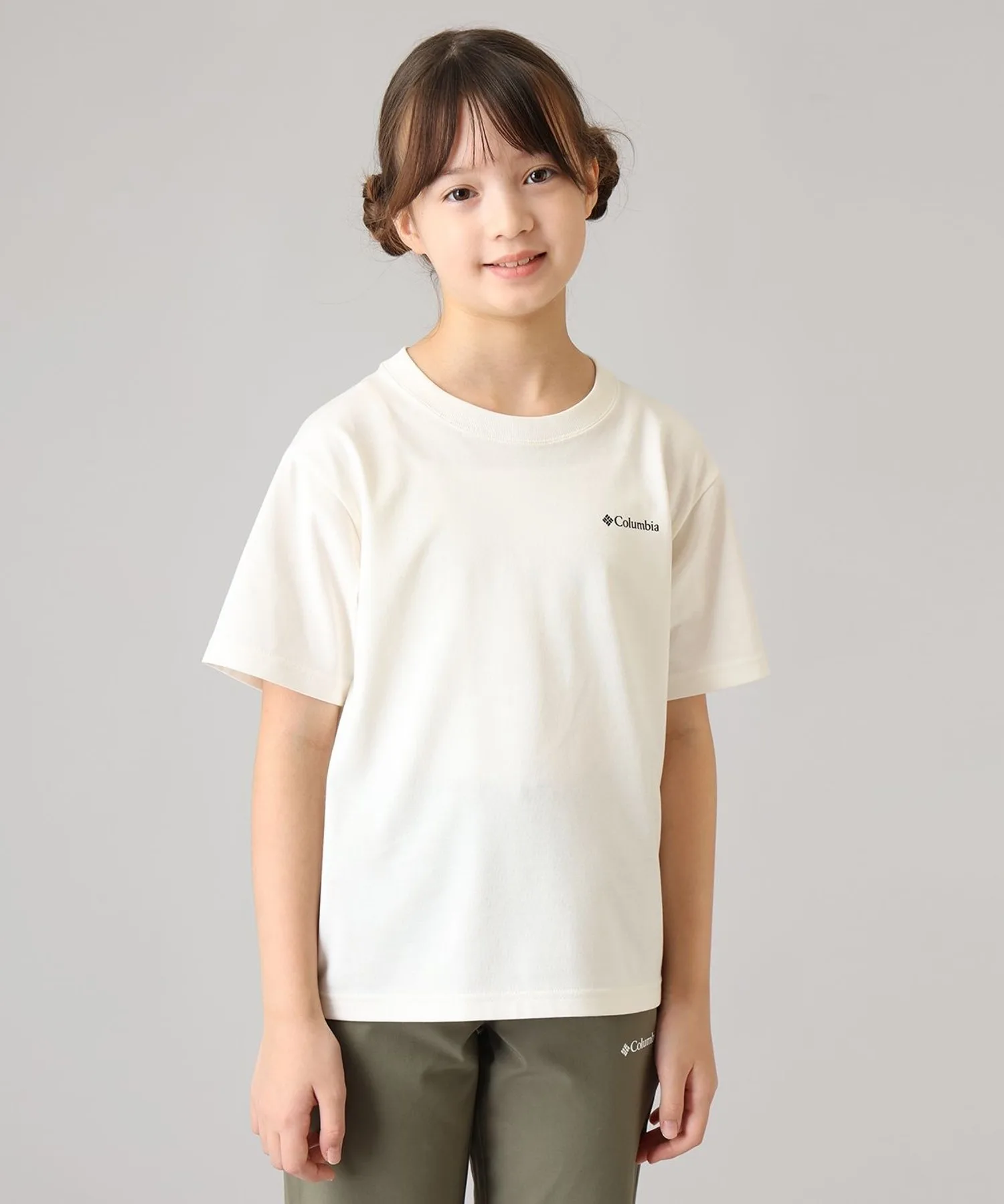 Детская футболка с принтом Columbia Stuck Brook Graphic S/S Tee зелёная — фото 4