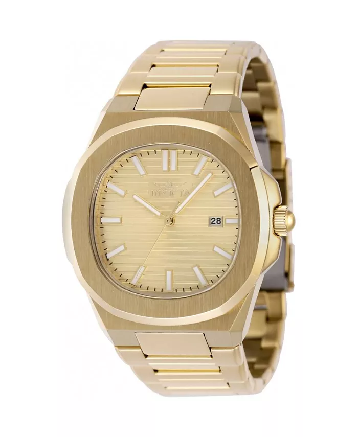 

Мужские часы 48520 Speedway Quartz 3 Hand с золотым циферблатом Invicta, золотой