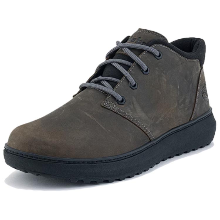 Мужские ботинки Timberland Hudson Road кожаные повседневные, серо-коричневый — фото 2