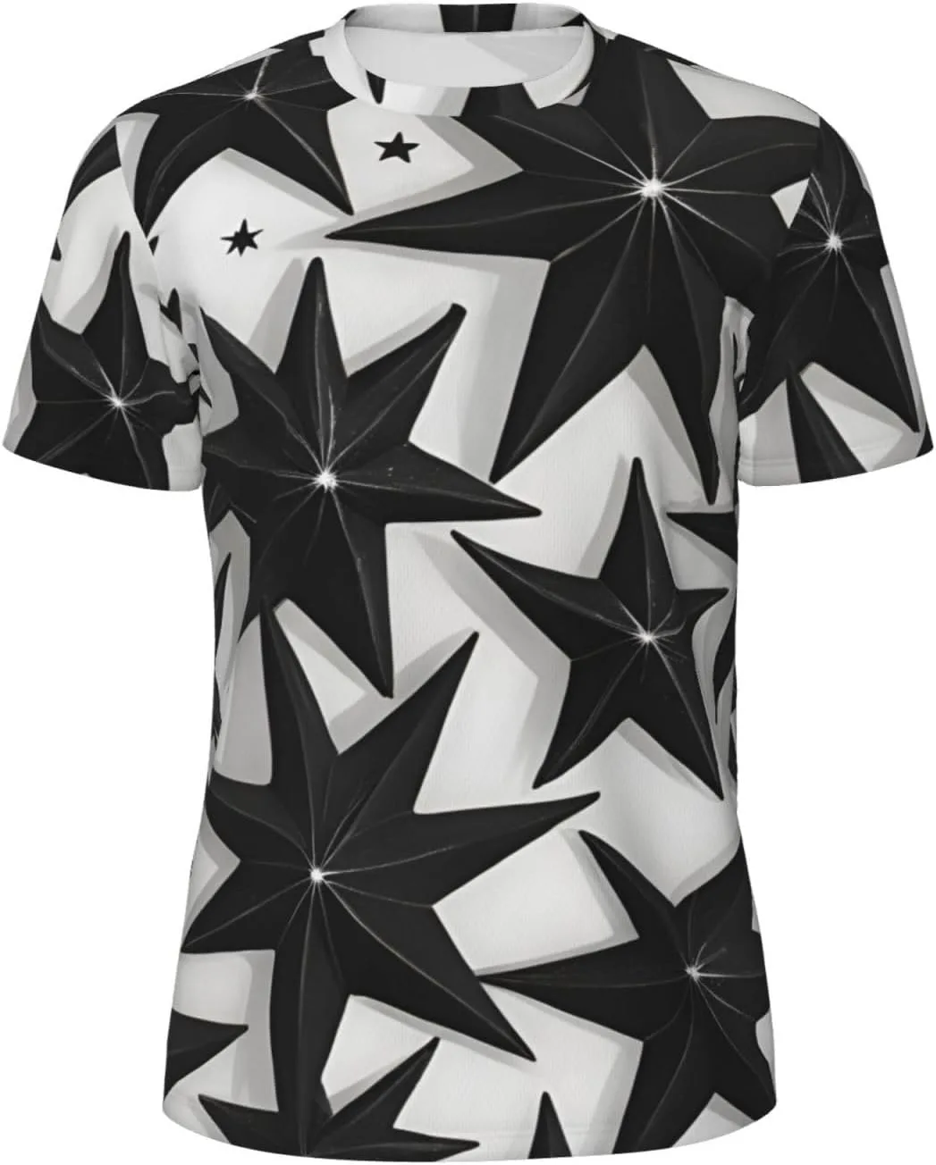 

Футболка мужская летняя Star Print с коротким рукавом, легкая и дышащая SDFHU