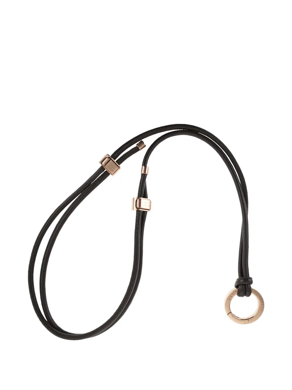 

Кожаный шнурок для очков с деталями Molini Brunello Cucinelli, розовый