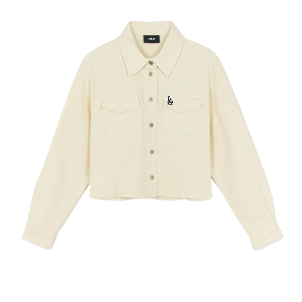

MLB Джинсовая куртка Los Angeles Dodgers женская, Cream