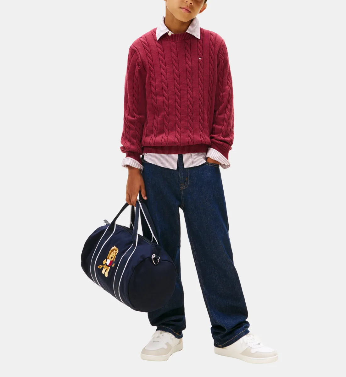 Косичка пуловер Tommy Hilfiger, красный — фото 2