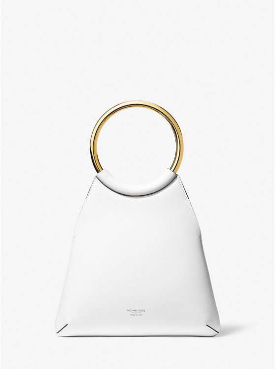 

Сумка-тоут Ursula Small Leather Ring Michael Kors, белый