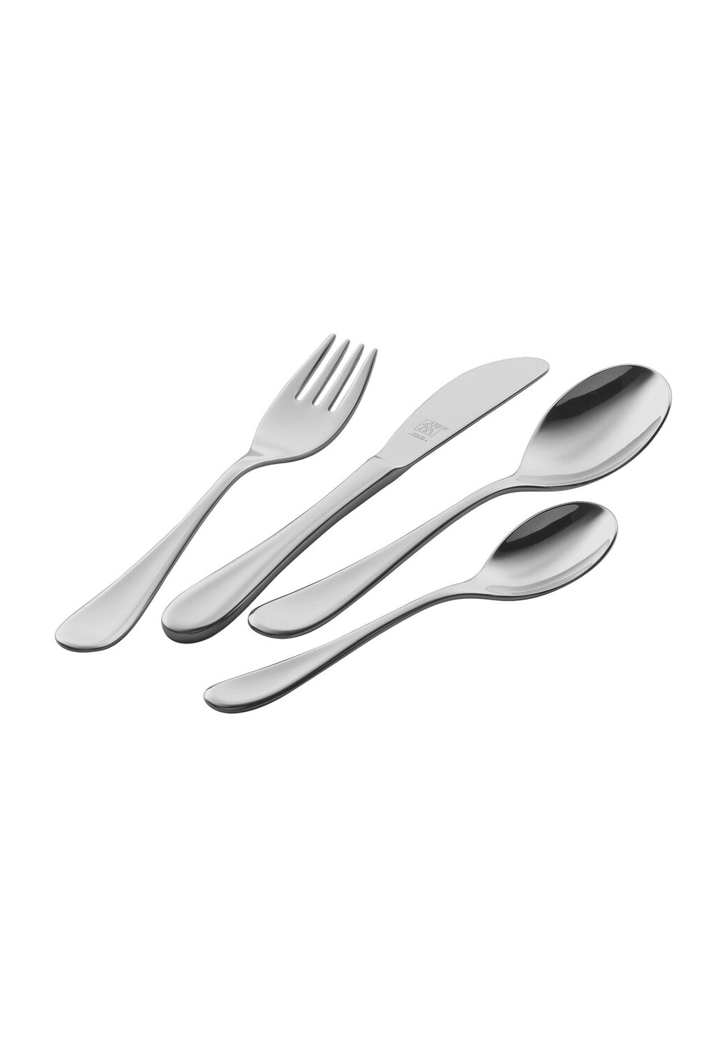 Набор детских столовых приборов ZWILLING Filou, 4 предмета, серебристый