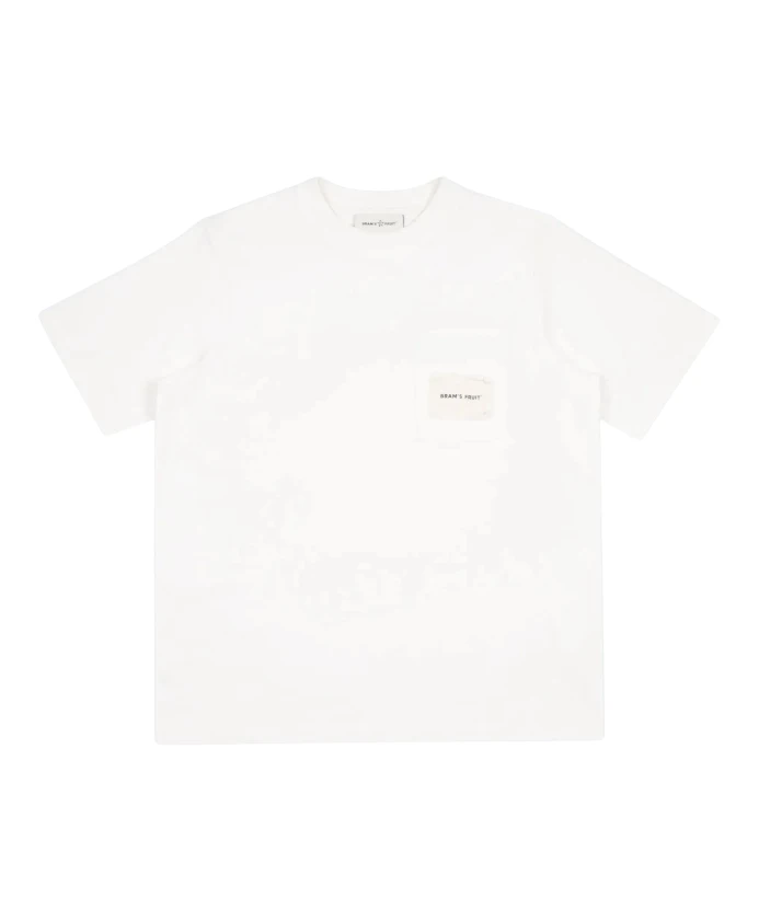 

Футболка с карманом, свободного кроя, круглый вырез Bram'S Fruit, белый