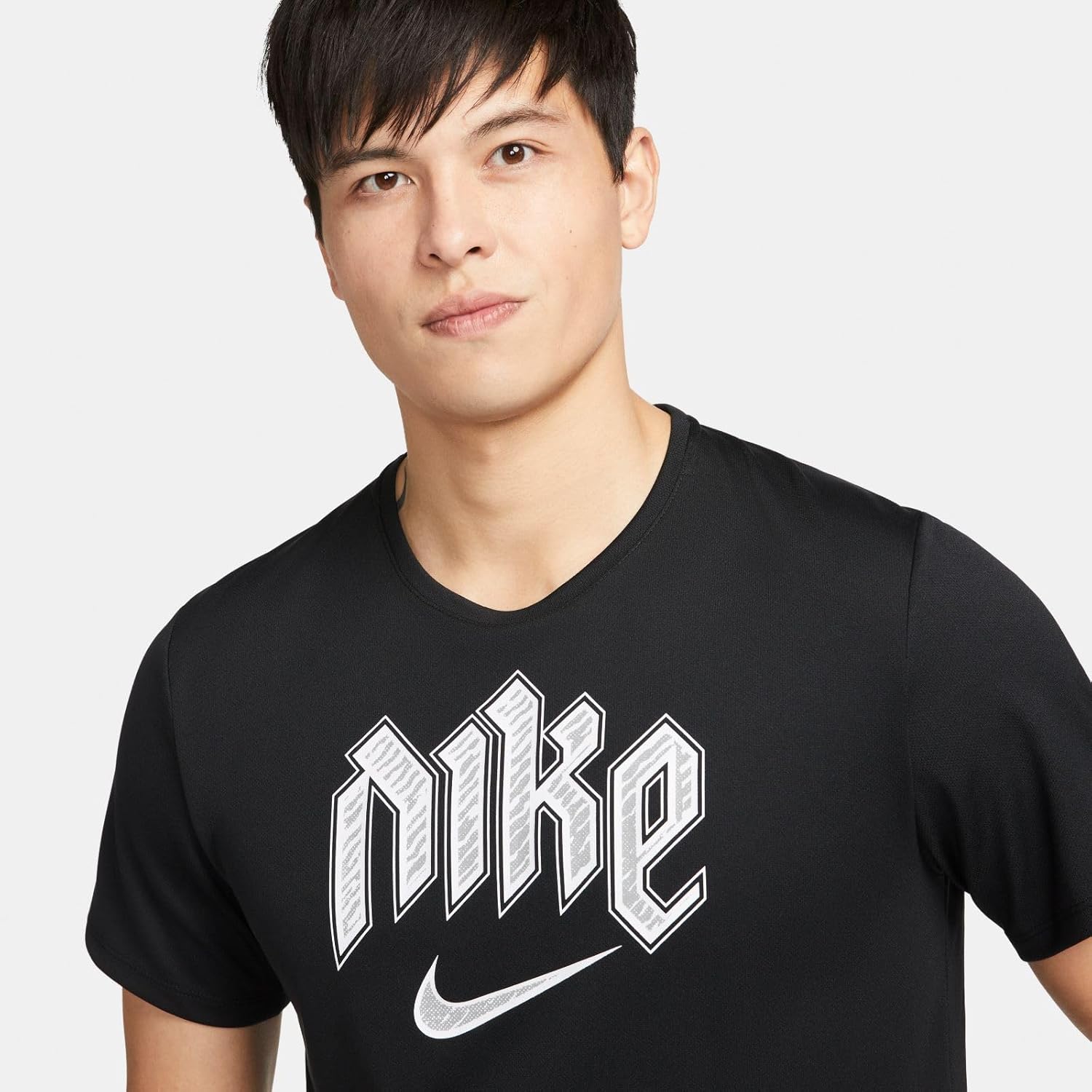 Nike Мужская футболка для бега, Black — фото 4