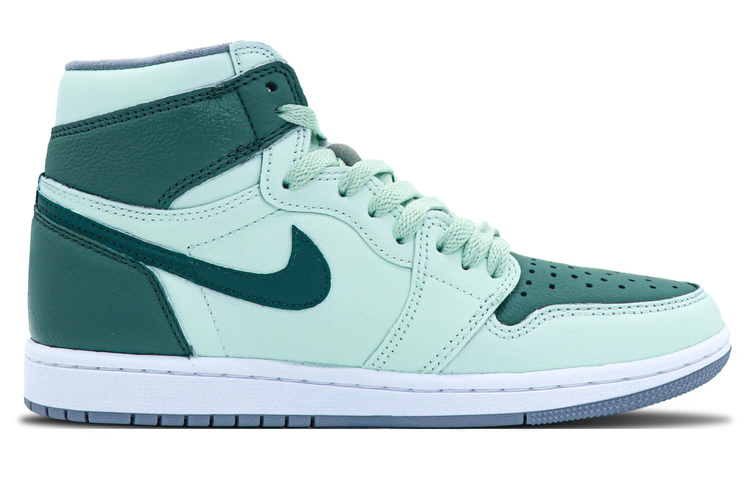 Кроссовки Air Jordan 1 Vintage Basketball Shoes Unisex High-Top Dark Green — фото 2