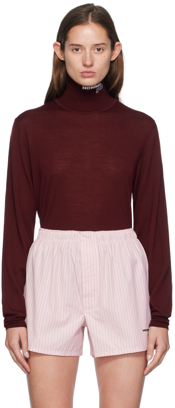 

Водолазка из мериносовой шерсти HommeGirls, Burgundy