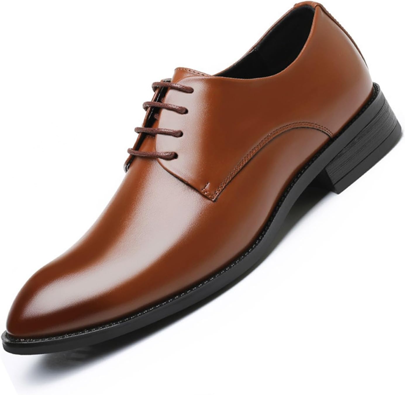 

Мужские оксфорды KYOESCAI, туфли для мужчин, дерби с крылышками и шнуровкой для делового стиля, коричневый