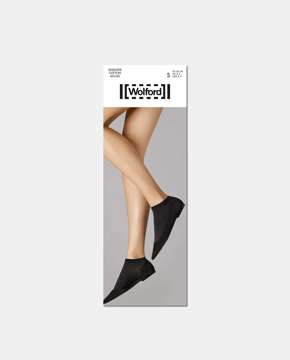 

Хлопковые носки до щиколотки White Sneaker Wolford, черный