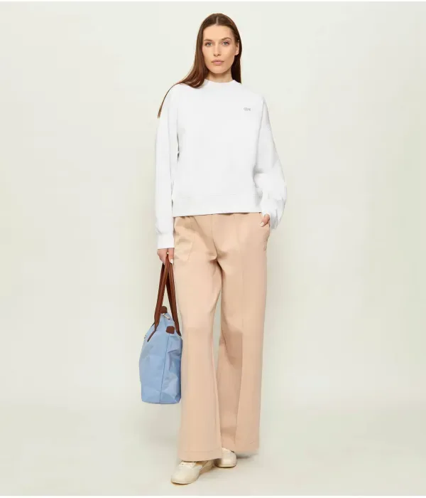 Толстовка Lacoste oversize fit, белый — фото 2