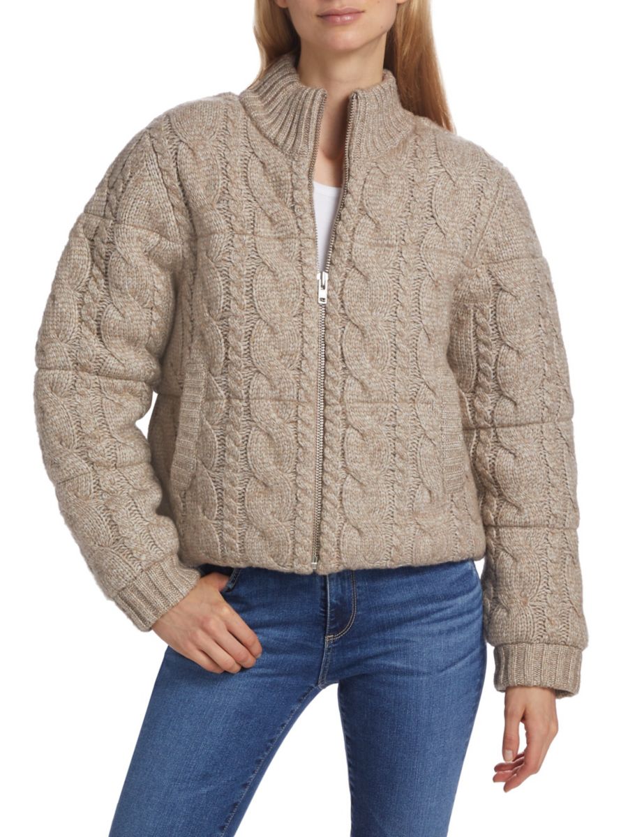 

Свитер-куртка Aspen Cable-Knit dh New York, цвет Mushroom, Серый, Свитер-куртка Aspen Cable-Knit dh New York, цвет Mushroom