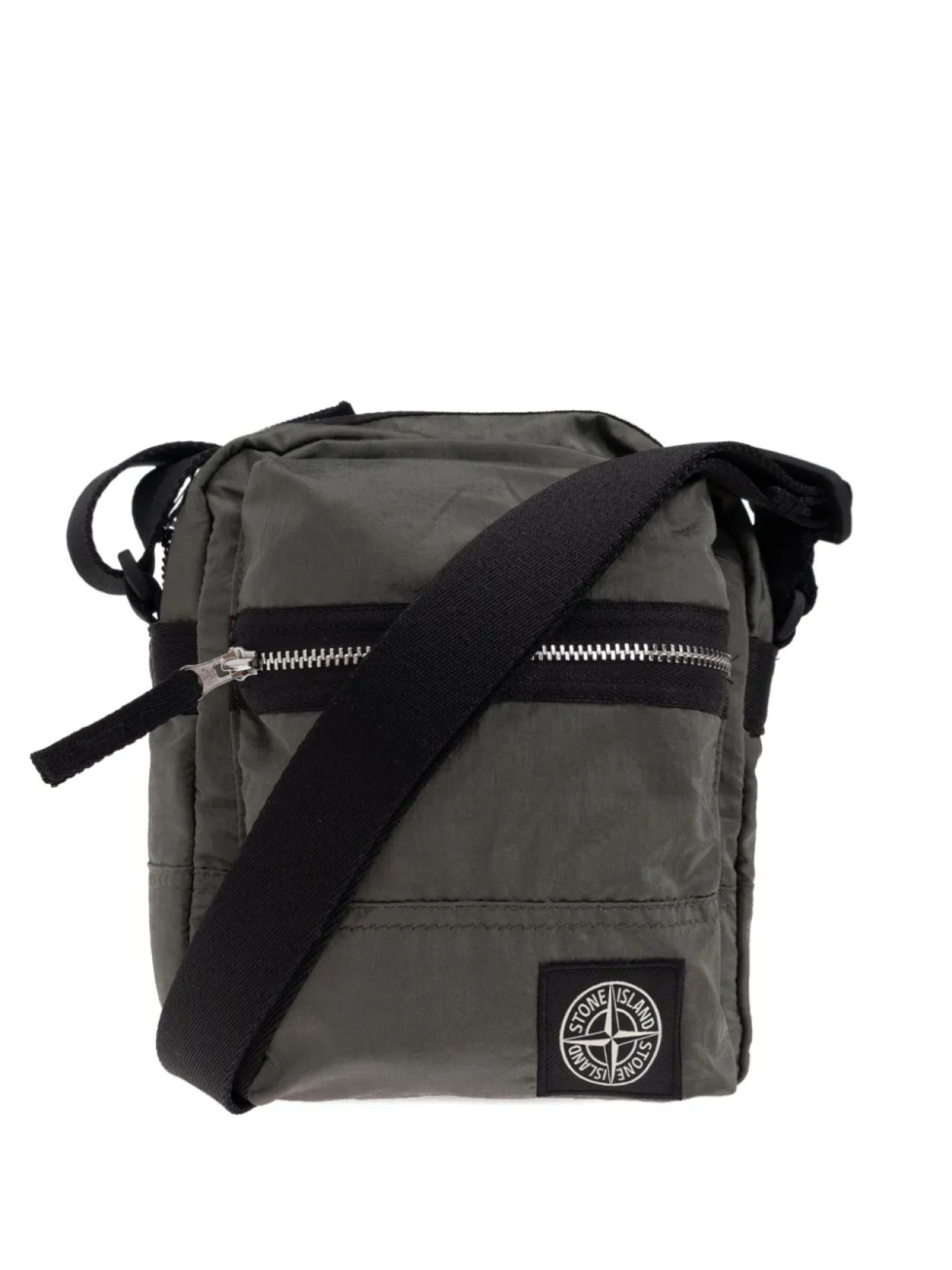 

Сумка-мессенджер Stone Island на молнии, зеленый