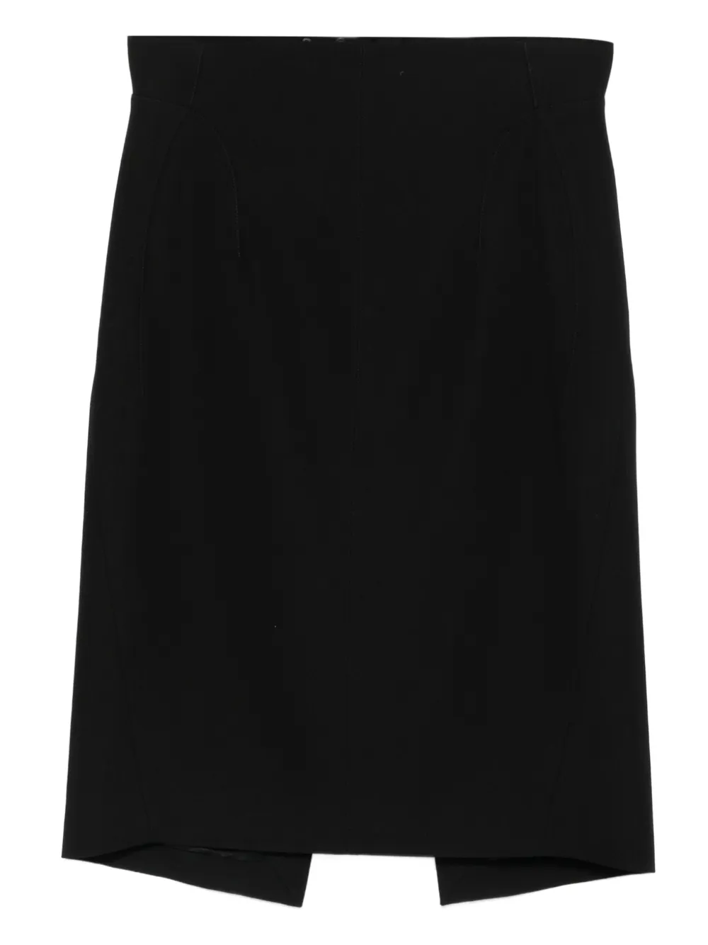 

Юбка миди со вставками Mugler, черный