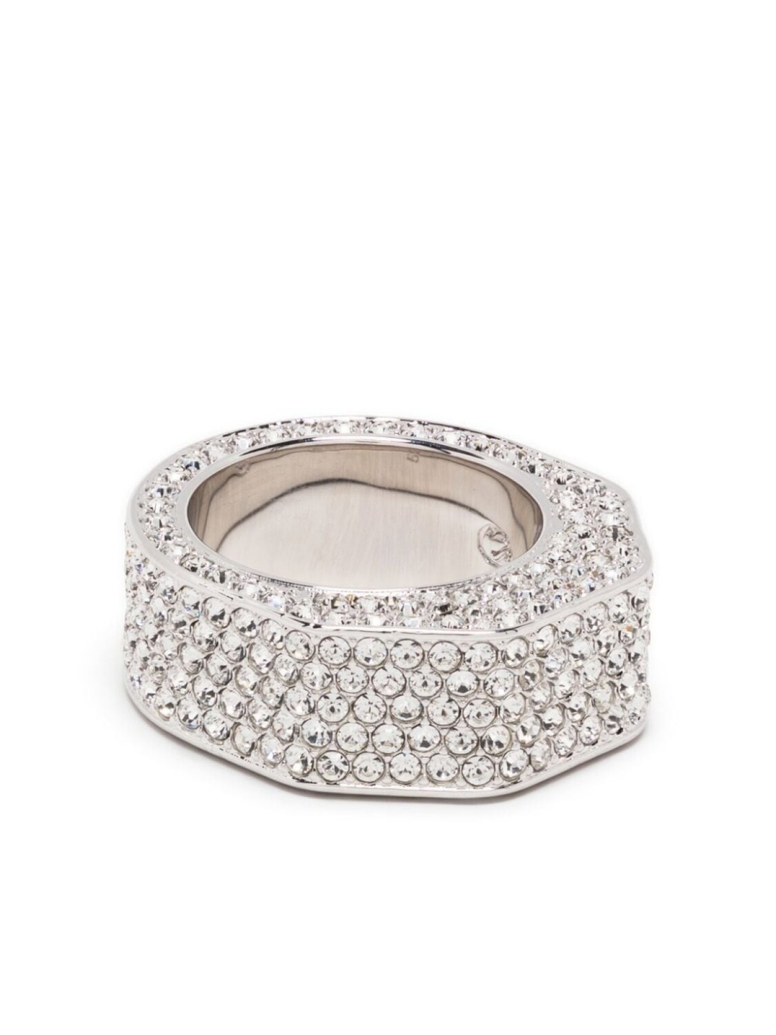 

Восьмиугольное кольцо Swarovski, серебряный