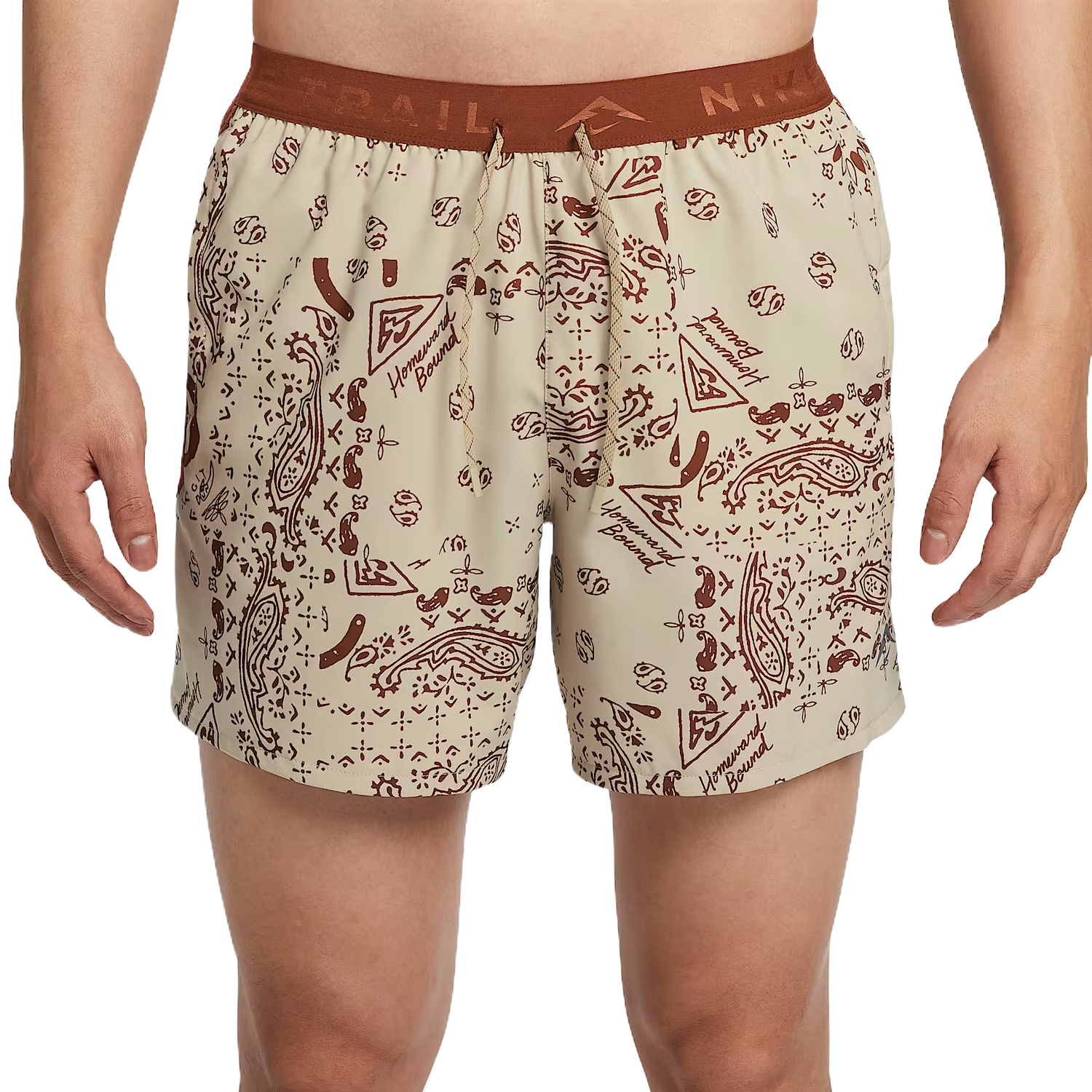 

Nike Мужские спортивные шорты dri fit desert khaki/light yellow brown/black