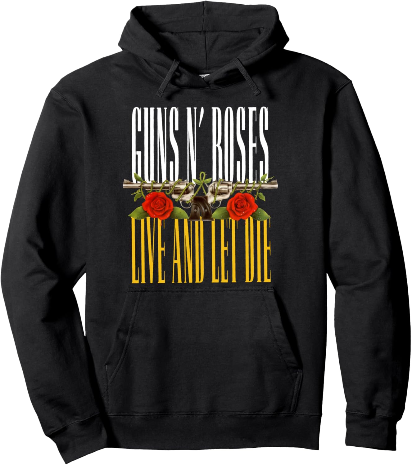

Официальная толстовка Guns N' Roses Live and Let Die, черная, Черный, Официальная толстовка Guns N' Roses Live and Let Die, черная