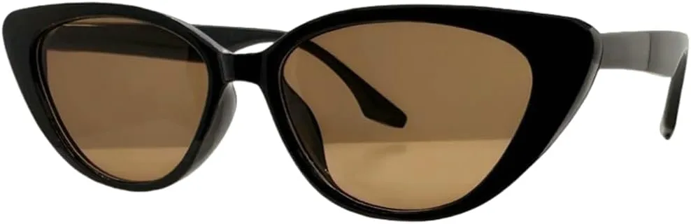 

Солнцезащитные очки «Кошачий глаз» с леопардовым принтом, маленькая оправа, защита от УФ-излучения UV400, модные, для женщин и мужчин TOIPASTN, Black-brown