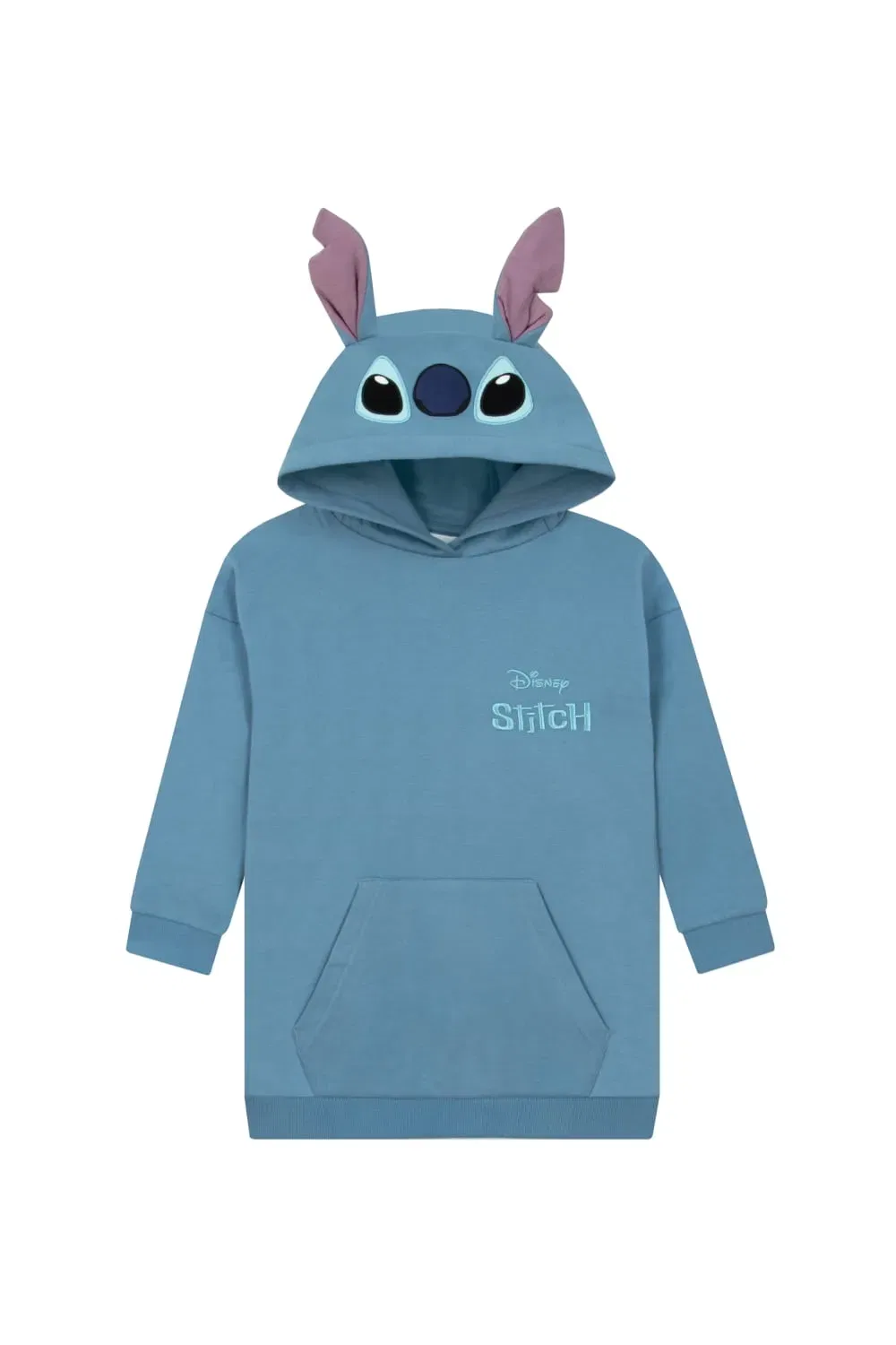 Худи длинное Lilo and Stitch Disney, синий