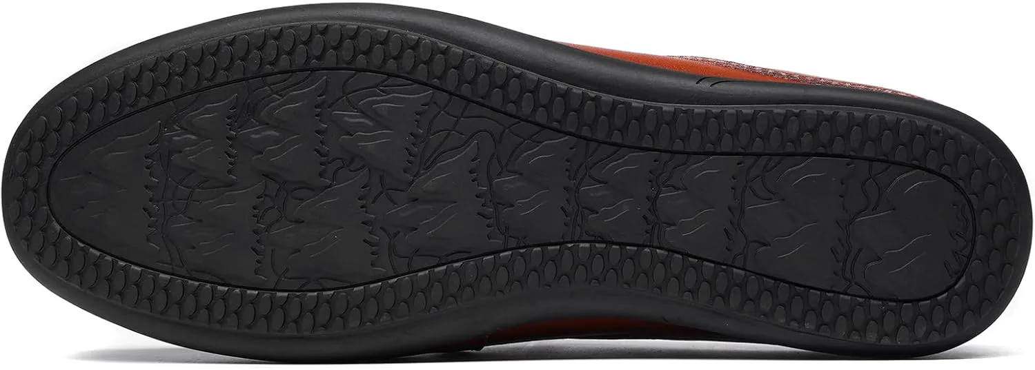 

Мужские слипоны-лоферы, ручная работа, кожаные тапочки, дышащие, удобные, мягкие, с ручной прошивкой, без каблука, повседневная обувь для мужчин LUODENGLANG, коричневый